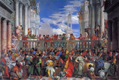 Het bruiloftsfeest te Kana, 1563 door Paolo Veronese