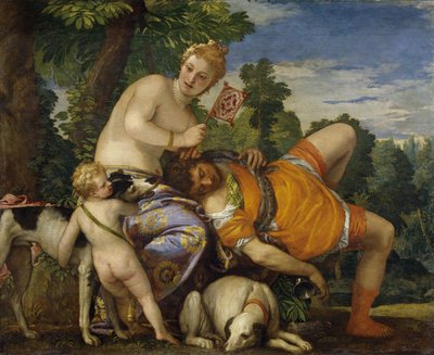 Venus en Adonis door Paolo Veronese