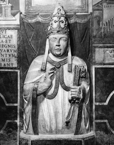 Paus Benedictus XII (gest. 1342) door Paolo da Siena