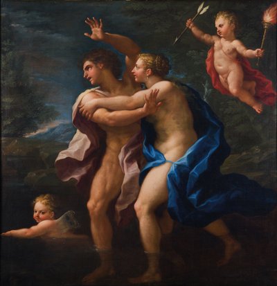 Salmacis en Hermaphroditus door Paolo de Matteis