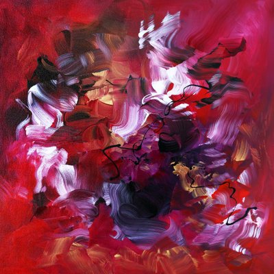 Gepassioneerde vloeiende abstracte kunst door Paresh Nrshinga FRSA