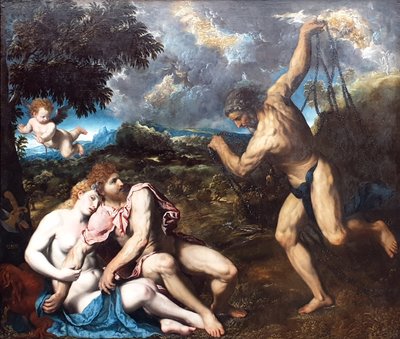 Mars en Venus, verrast door Vulcan Mars en Venus, verrast door Vulcan door Paris Bordone