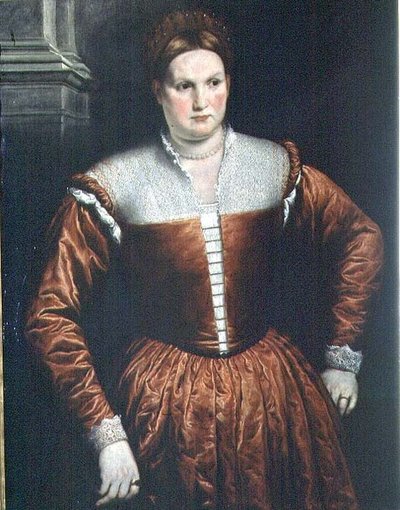 Portret van een dame door Paris Bordone