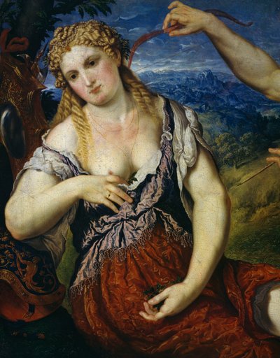 Venus (detail) door Paris Bordone