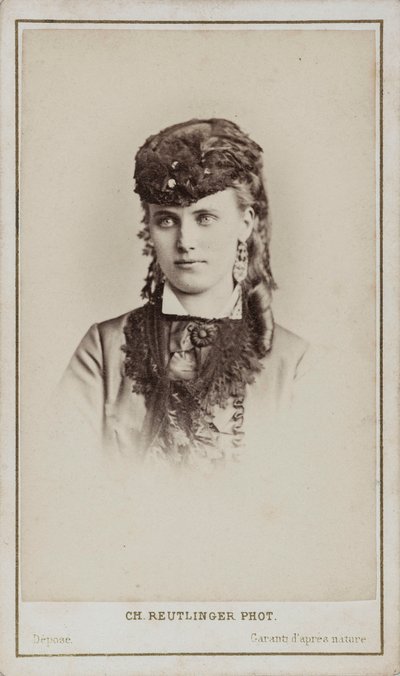 Portret van Christine Nilsson 1843-1921 door Paris . Photo studio Reutlinger