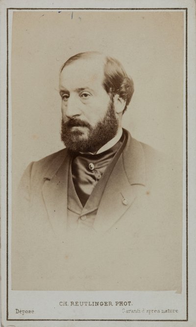 Portret van Émile Augier door Paris . Photo studio Reutlinger