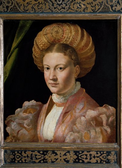 Portret van een jonge vrouw gravin Gozzadini door Parmigianino