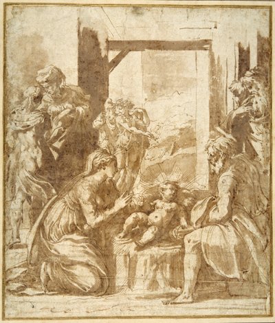 De Geboorte door Parmigianino
