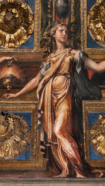 De drie wijze maagden en drie dwaze maagden door Parmigianino