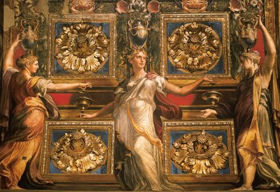 Drie dwaze maagden, door Francesco Mazzola, bekend als Parmigianino door Parmigianino