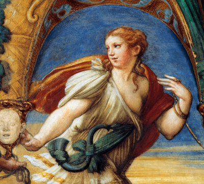 Actaeon met vrouwelijke kenmerken, uit de mythe van Diana en Actaeon door Parmigianino