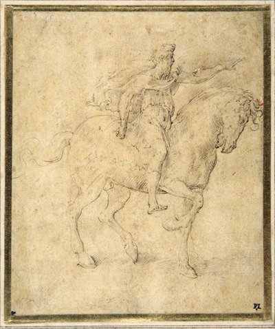 Ruiterfiguur door Parmigianino