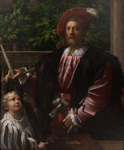 Portret van Lorenzo Cybo door Parmigianino