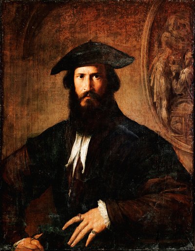 Portret van Man door Parmigianino