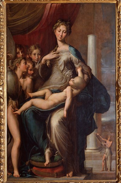Maagd met lange nek (1534) door Parmigianino