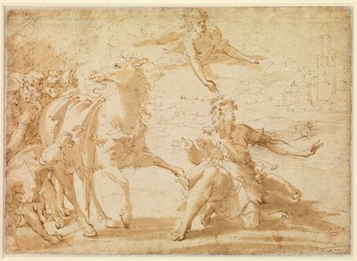 Bekering van Sint Paulus door Parmigianino