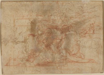 Jael en Cisera? [verso] door Parmigianino