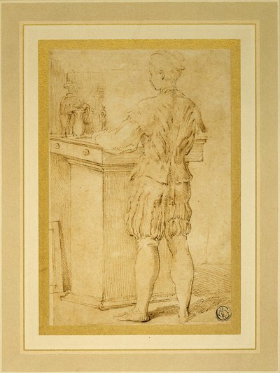 Page serveert wijn of De schildersleerling door Parmigianino
