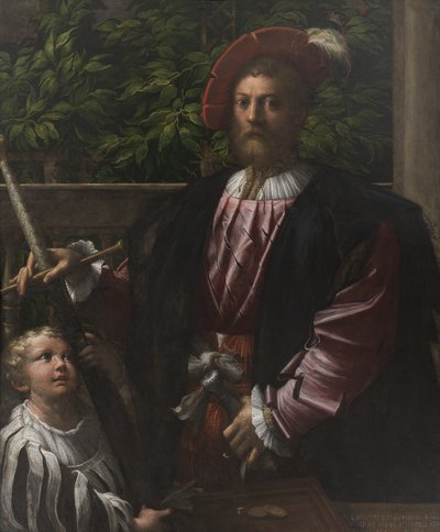 Portret van Lorenzo Cybo door Parmigianino