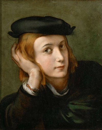 Portret van een jongen, ca. 1524 door Parmigianino