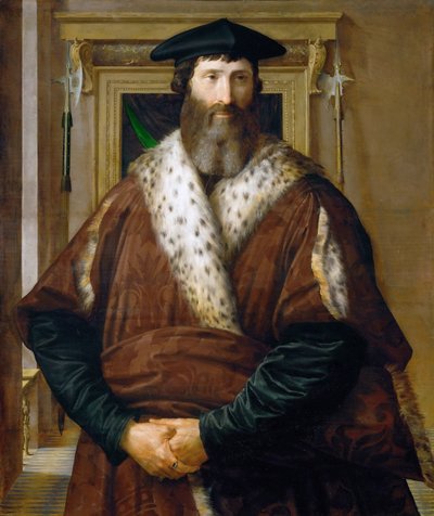 Portret van een Man Malatesta Baglione, ca. 1535 door Parmigianino