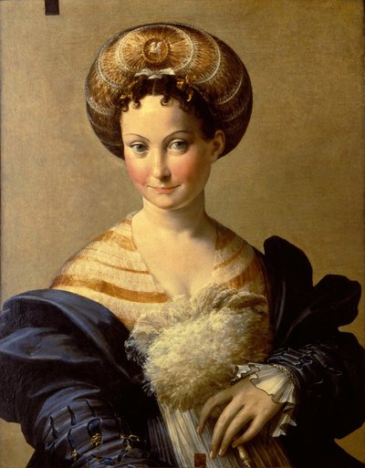 Portret van een jonge vrouw Turkse slaaf, ca. 1532 door Parmigianino