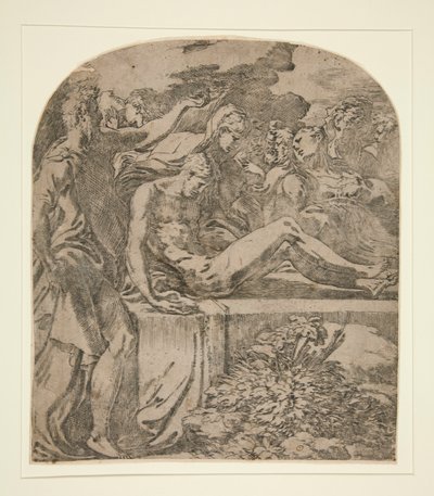 De begrafenis van Christus door Parmigianino