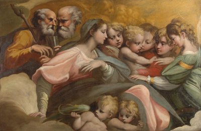 Het Mystieke Huwelijk van Sint Catharina, ca. 1524 door Parmigianino