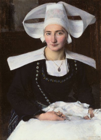 Vrouw uit Bretagne door Pascal Adolphe Jean Dagnan Bouveret