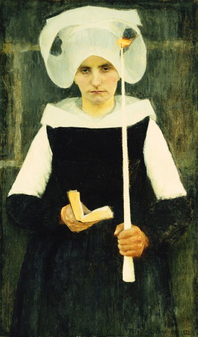 Breton op Pardon door Pascal Adolphe Jean Dagnan Bouveret