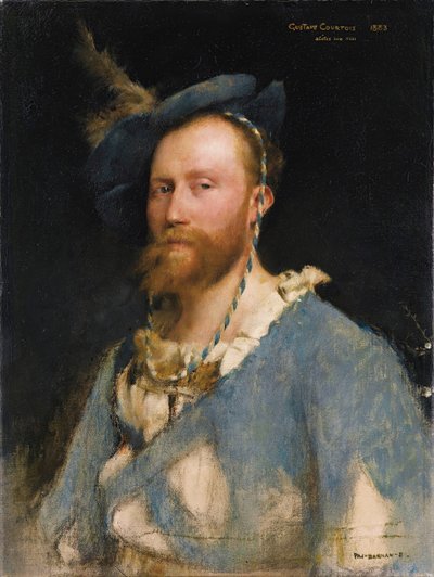 Portret van de kunstenaar Gustave Courtois 1852-1923 door Pascal Adolphe Jean Dagnan Bouveret