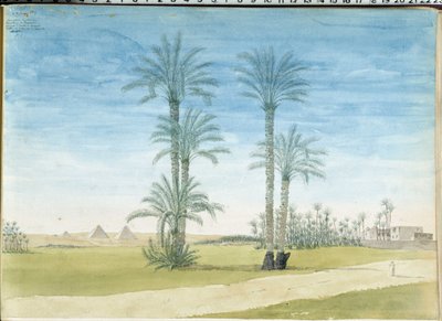 Egypte: Piramides van Gizeh door Pascal Xavier (after) Coste