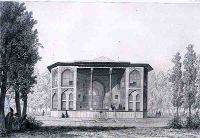 Paviljoen van de Acht Paradijzen, in Isfahan, uit 