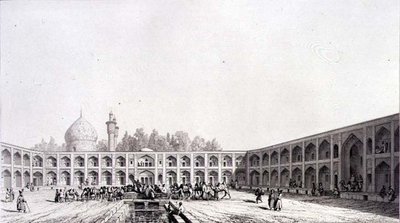De karavanserai Shah Sultan-Hussein, Isfahan, plaat 32 uit 