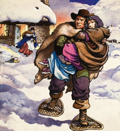 Beroemde koppels: Lorna Doone en John Ridd door Pat (1907-95) Nicolle