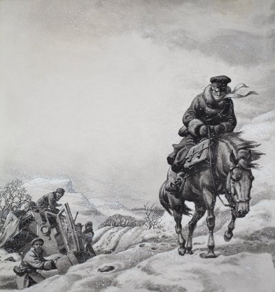 Royal Messenger James Baillie Fraser (1783-1856) (gouache on paper) door Pat (1907-95) Nicolle
