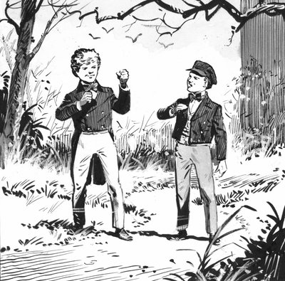 Illustratie voor Grote Verwachtingen door Charles Dickens (pen en inkt) door Pat (1907 95) Nicolle