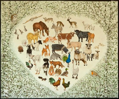 In het hart van alles, 2013 (acryl op calico) door Pat Scott