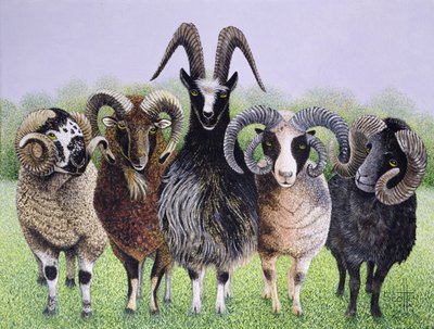 Ramificaties (acryl op calico) door Pat Scott