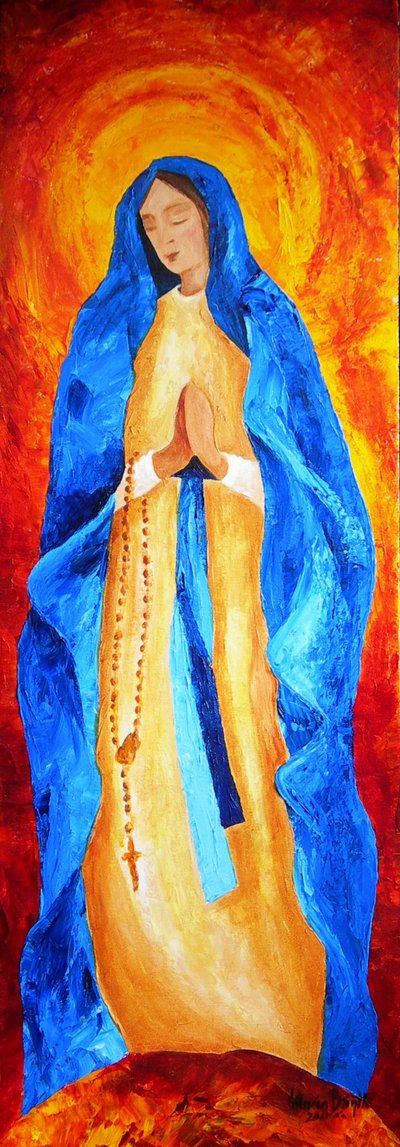 Madonna van de Rozenkrans, 2011 door Patricia Brintle