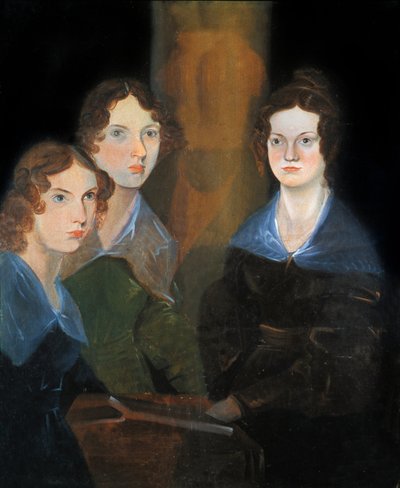 Portret van de drie Bronte-zusters: Charlotte Bronte door Patrick Branwell Bronte