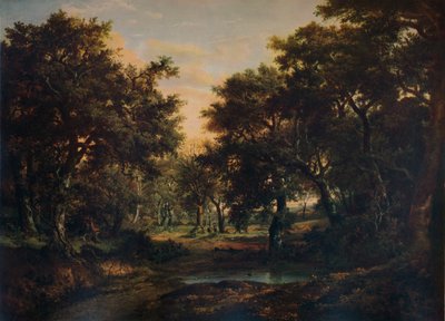 De rand van het bos, ca. 1824 door Patrick Nasmyth