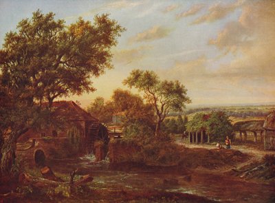 De Watermolen, Carshalton, 1830, c1915 door Patrick Nasmyth