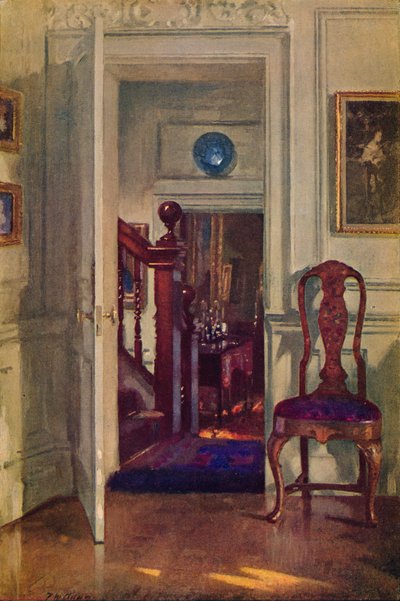 Een interieur in Hove, 19e eeuw door Patrick William Adam