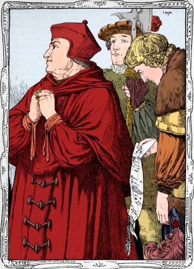 De arrestatie van kardinaal Wolsey, 1902 door Patten Wilson