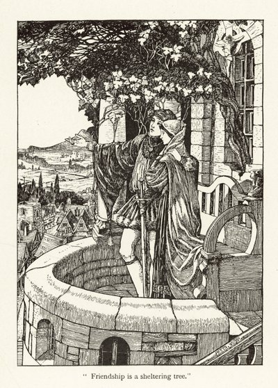 Jeugd en Ouderdom (gravure) door Patten Wilson