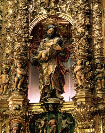 Sint Jozef met het kindje Jezus door Pau Costa