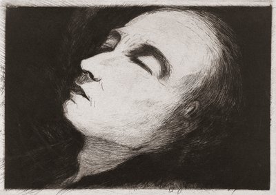 Vincent van Gogh op zijn sterfbed door Paul  Gachet