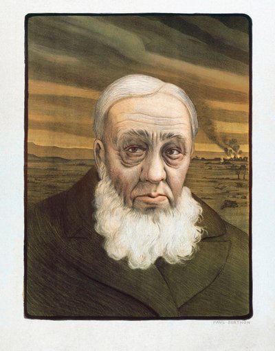 Portret van Paul Kruger (1825-1904) door Paul (after) Berthon