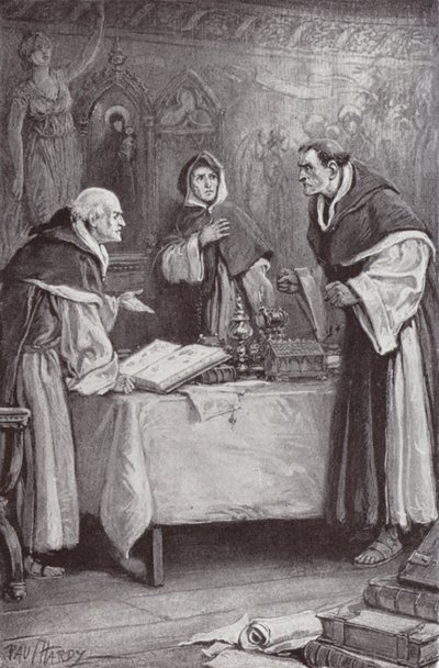 Illustratie voor The Cloister and The Hearth door Charles Reade door Paul (after) Hardy